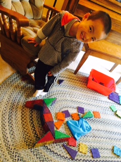 Star Wars lives around here. This is XS TIE fighter he made himself. Star Wars allows us many conversations about evil!