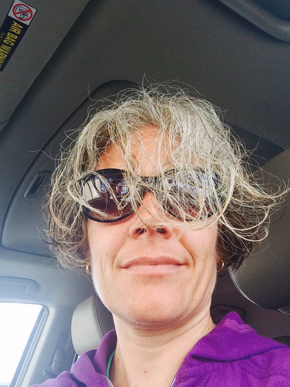 windy hair