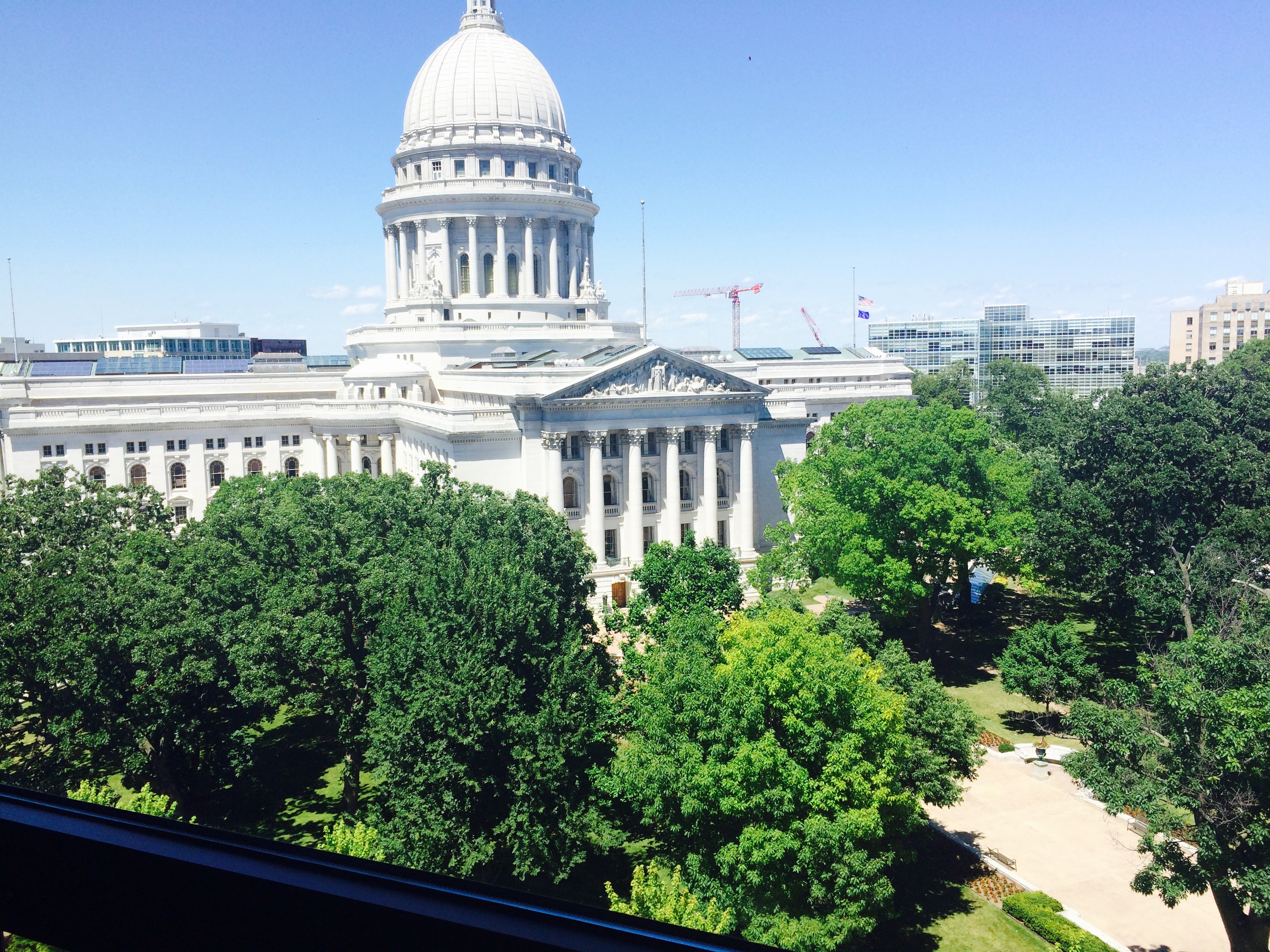 View from our hotel room.